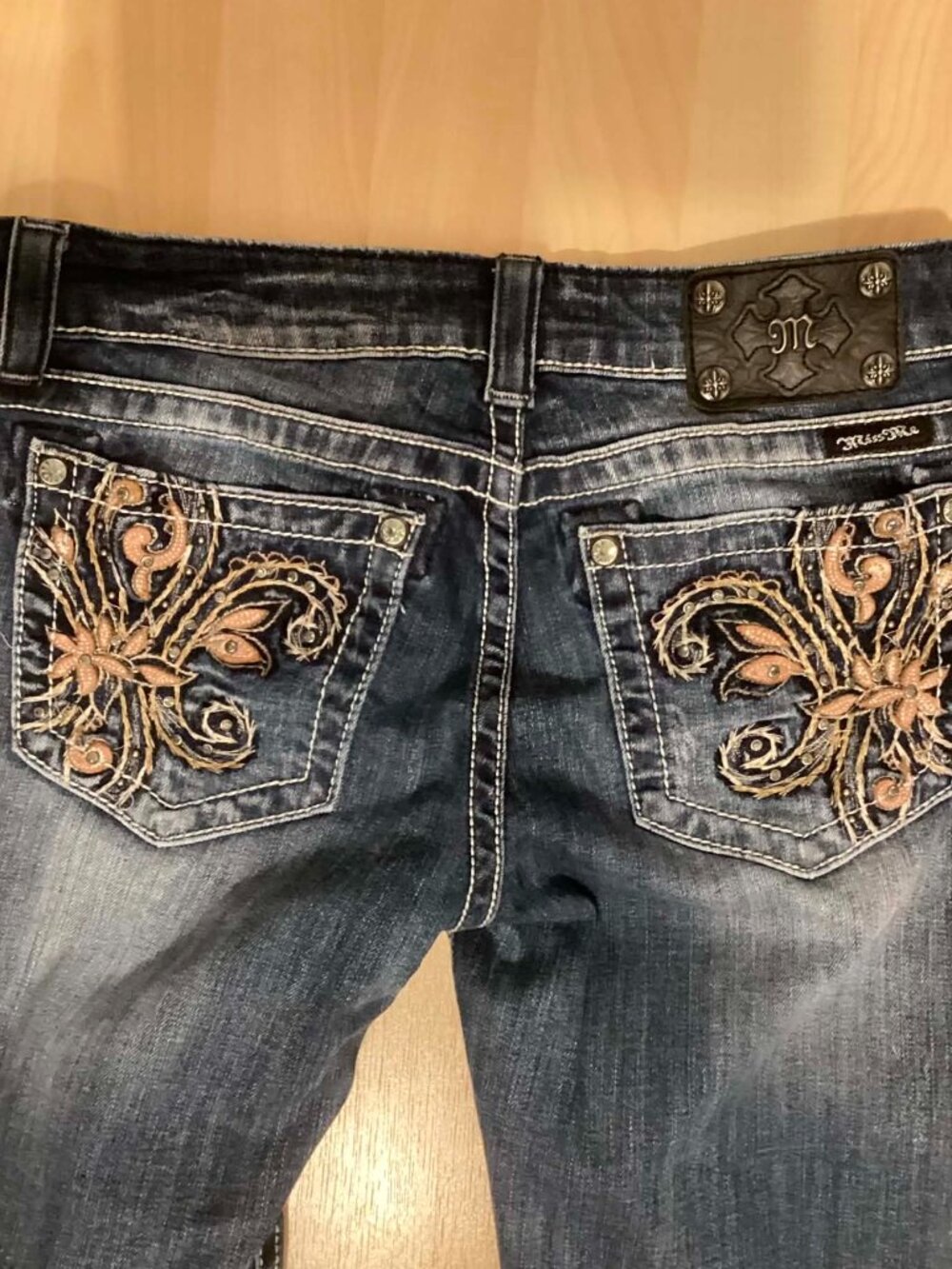 Dark Blue Miss Me Bootcut Jean